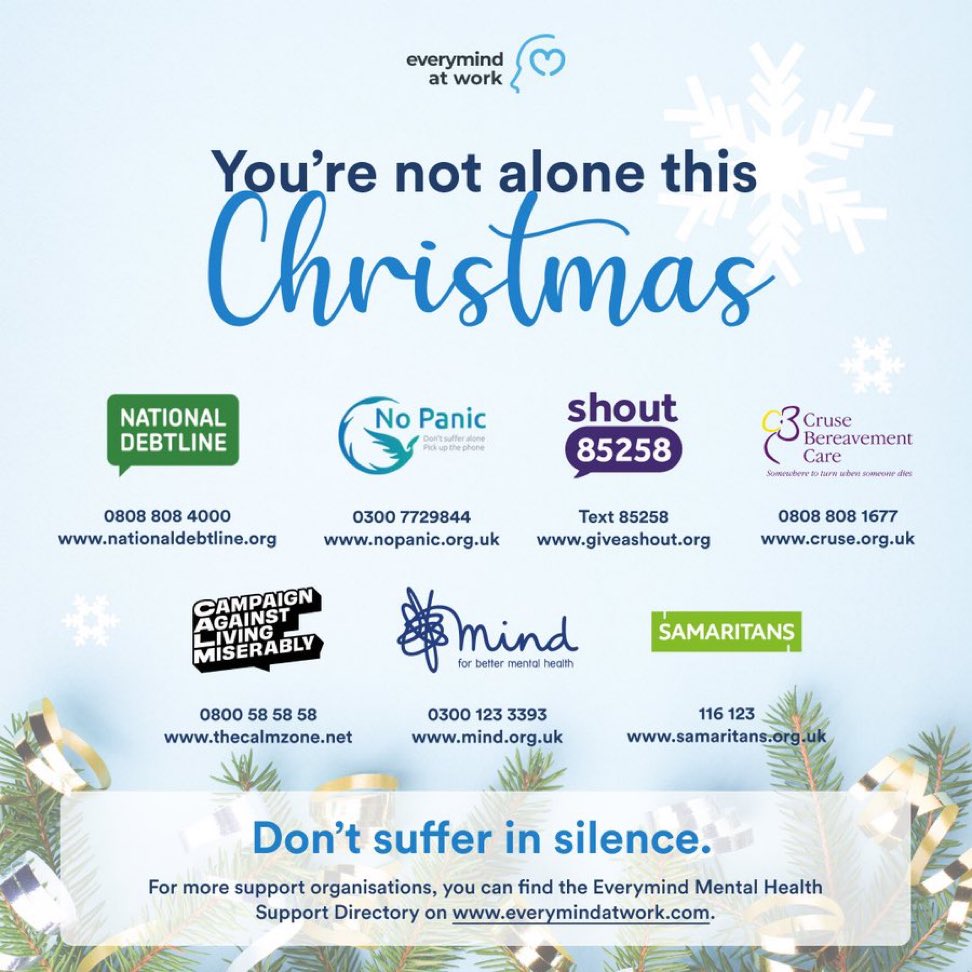 OliversLifeGoals (@goalsolivers) on Twitter photo #YouAreNotAloneThisChristmas Remembering that not everyone will be able to celebrate Christmas. Support is out there ๐โค๏ธ๐โค๏ธโ๐ฉน
<a href="/WeAreLSCFT/">Lancashire & South Cumbria NHS Foundation Trust</a> <a href="/PNA_UKnurses/">PHILIPPINE NURSES ASSOCIATION UK ๐</a> <a href="/JabaliNetwork/">Jabali Men's Network</a> <a href="/FSNA_UK/">Filipino Senior Nurses Alliance UK</a> <a href="/filipinonurseuk/">Filipino Nurses Association UK</a> #YouAreNotAloneThisChristmas Remembering that not everyone will be able to celebrate Christmas. Support is out there ๐โค๏ธ๐โค๏ธโ๐ฉน
<a href="/WeAreLSCFT/">Lancashire & South Cumbria NHS Foundation Trust</a> <a href="/PNA_UKnurses/">PHILIPPINE NURSES ASSOCIATION UK ๐</a> <a href="/JabaliNetwork/">Jabali Men's Network</a> <a href="/FSNA_UK/">Filipino Senior Nurses Alliance UK</a> <a href="/filipinonurseuk/">Filipino Nurses Association UK</a>