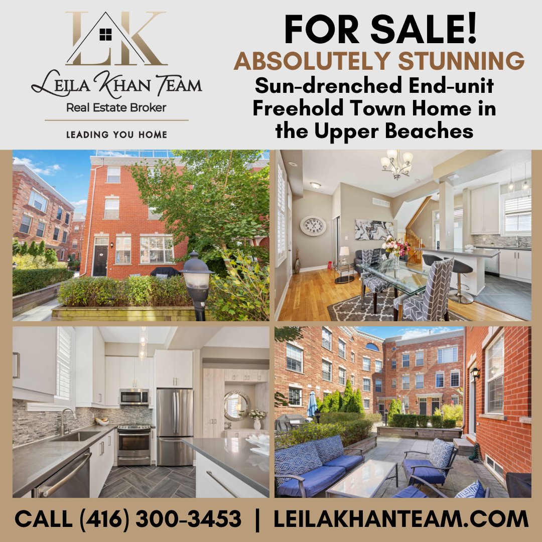 💥 FOR SALE! 💥  Absolutely stunning, sun-drenched end-unit freehold townhome in the Upper Beaches

🏠 Click here to see the Property Website
tour.snaphouss.com/1-fairhead-mews

🏠 Click here to see the Virtual Tour
my.matterport.com/show/?m=x8onLG…

#justlistedforsale #Beachlife #Fairheadmews