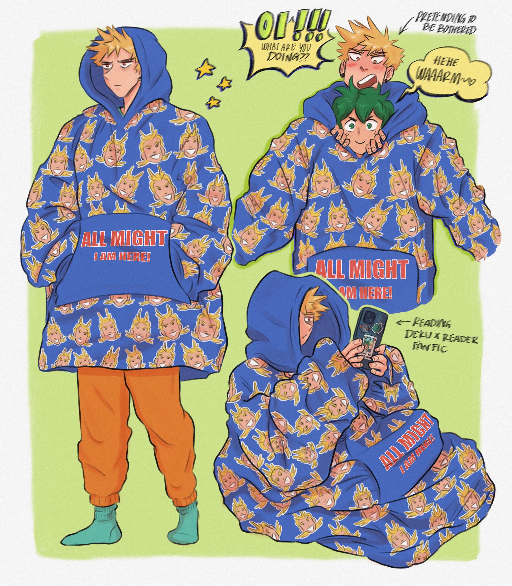 All might online hooded blanket