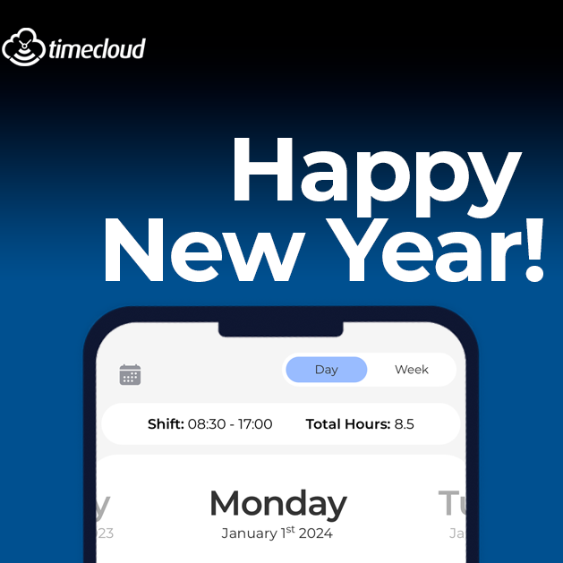 jointimecloud's tweet photo. 🎉 Clocking in to a brand new year! 🎊 Happy New Year from the Timecloud family https://t.co/bA7VMa5SjR