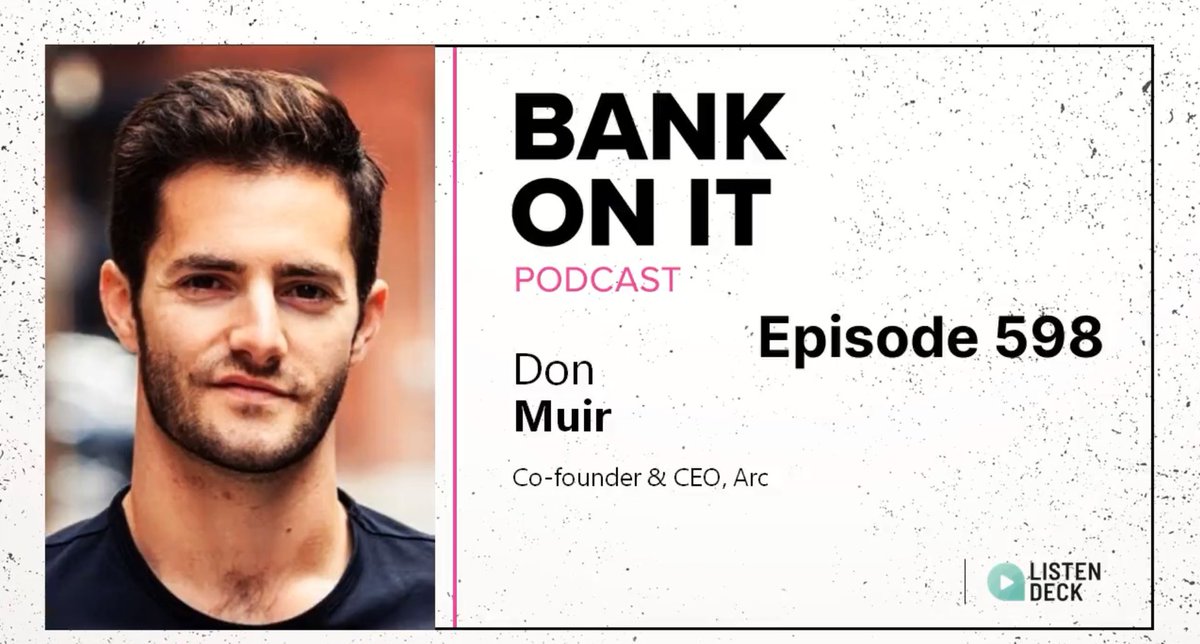 Earlier today the new episode of the #BankOnIt podcast featuring @johnsiracusa and @donmuir_ dropped. Give it a listen 👇 listendeck.com/episode-598-do…