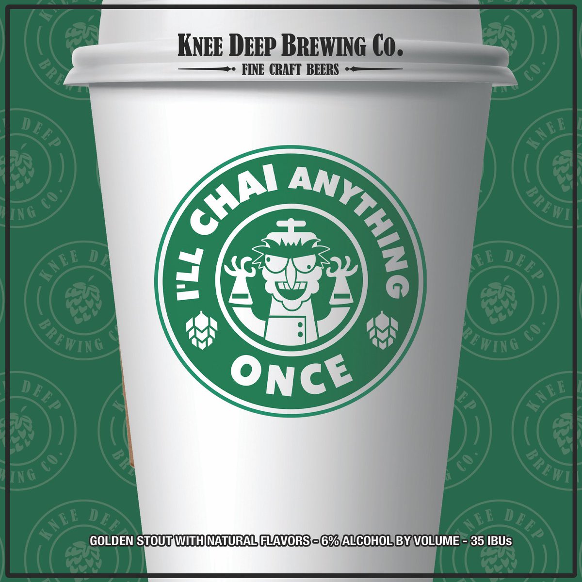 Introducing “I’ll Chai Anything Once.” Our newest tasting room exclusive, available now on draft + in cans. We’ve also got two NEW WEEKLY EVENTS! Music blingo and a drinking spelling bee - both start at 6 PM. Tipsy Cheese is also in the house from 3-7 and it’s #HappyHour all day!