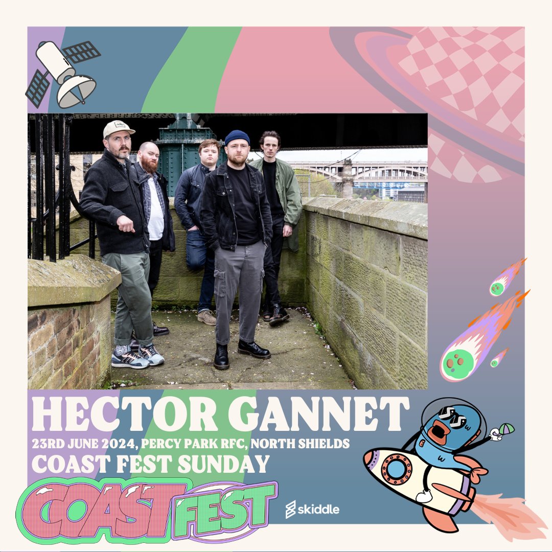 NORTH SHIELDS - Delighted to make our Coast Fest return on Sunday 23rd June 2024, taking to the stage just before the magnificent Badly Drawn Boy.
🎟Tickets available at Skiddle (search Coast Fest)

#LO143 #hectorgannet #coastfestival #coastfest #northshields #Tyneside #northeast
