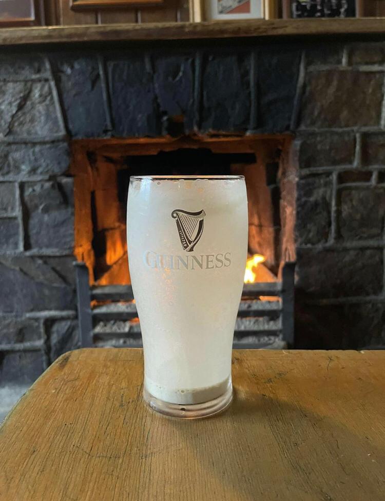 A friend of mine just sent me this pint of Guinness from the Harbour Bar in Donegal.

I think we can all agree that's absolute perfection.