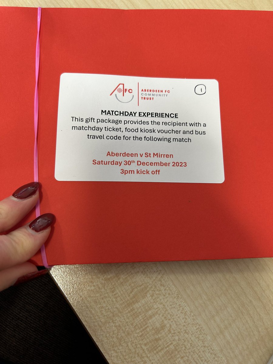 We are so lucky to have such an amazing partnership with <a href="/AFCCT/">Aberdeen FC Community Trust</a> . Food hampers and match day experiences just in time for Christmas 🎄. #lucky #partnerships