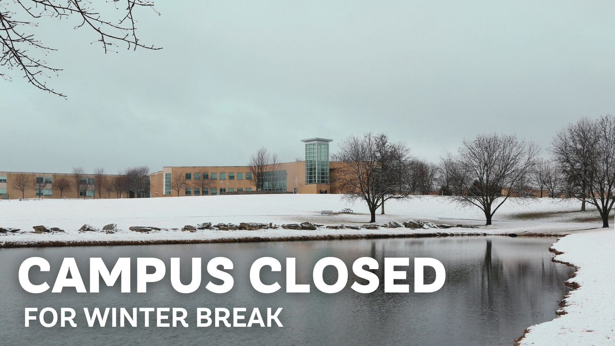 St. Charles Community College is closed for winter break. Campuses will reopen, Tuesday, Jan. 2. We hope everyone has a safe and fun break!