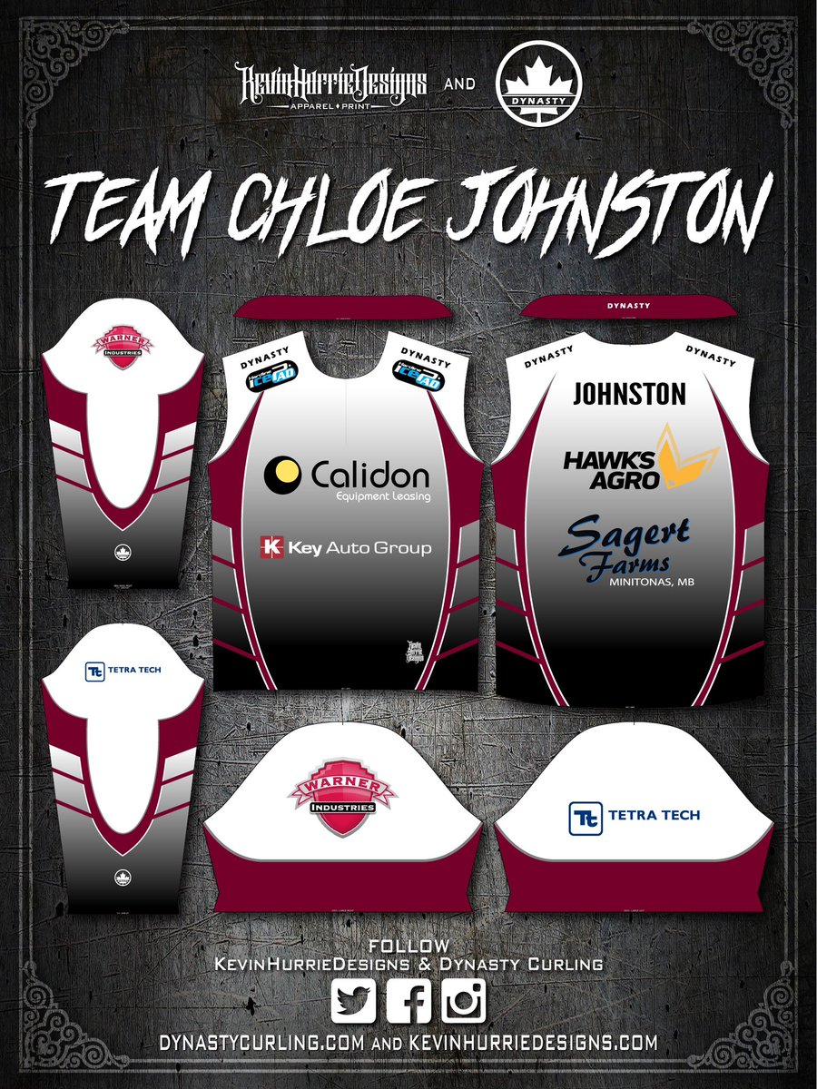 Apparel I Designed For Team Chloe Johnston
.
#kevinhurriedesigns #dynastycurling #teamdynasty #teamjohnston #curling #curlingapparel #apparel #sports #sportsapparel #design #art #jersey #shirts #jackets #clothing #custom #sublimation #subdye #madeincanada #canadianmade