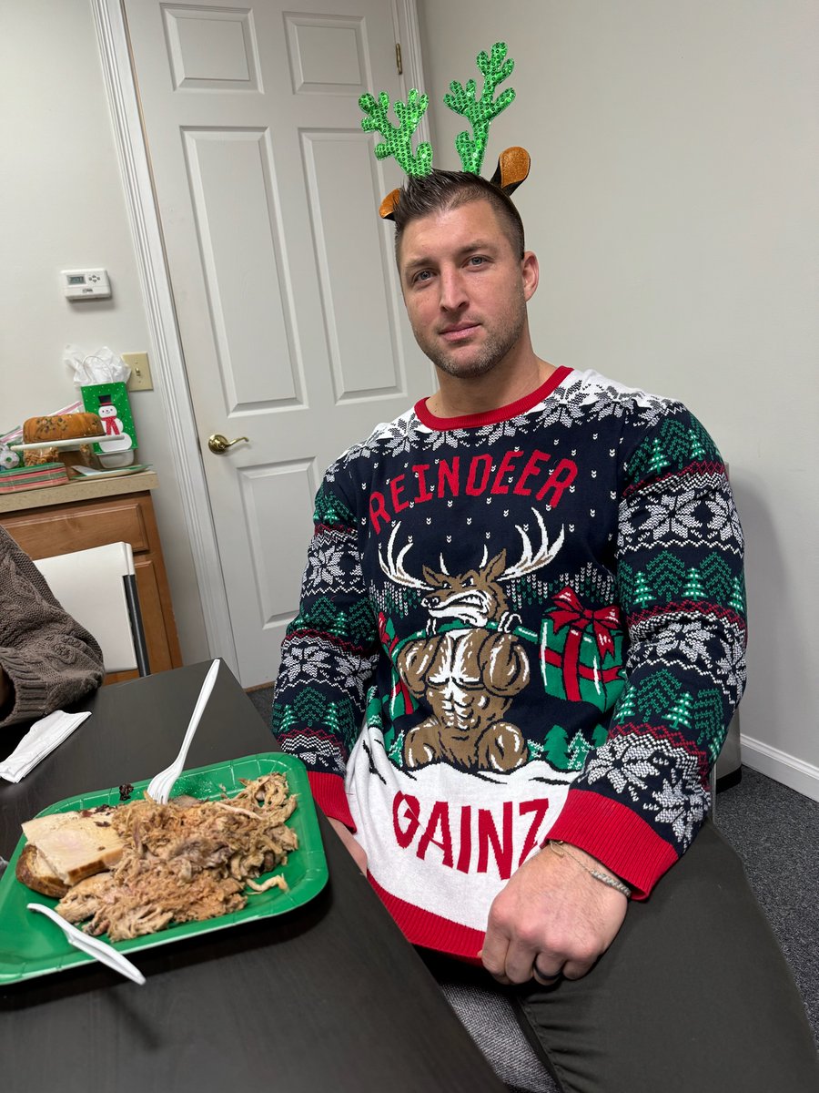 Got to be my favorite Christmas sweater! Who else has a favorite Christmas sweater you can’t wait to bust out during the holiday season? 😂 #reindeergainz