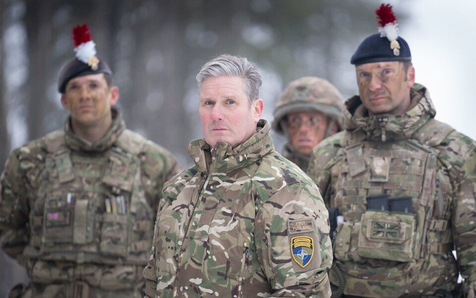 Ooh you’re hard. The absolute state of Keir Starmer. What is it with politicians dressing up in military gear?