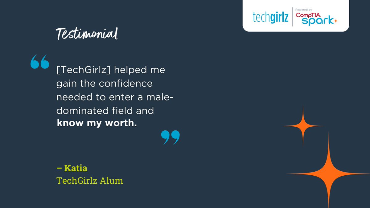 TechGirlz is a program of CompTIA Spark that inspires middle school girls to explore the possibilities of #tech to empower their future careers 🌟 🚀 Learn more about TechGirlz here: bit.ly/47AWVNx