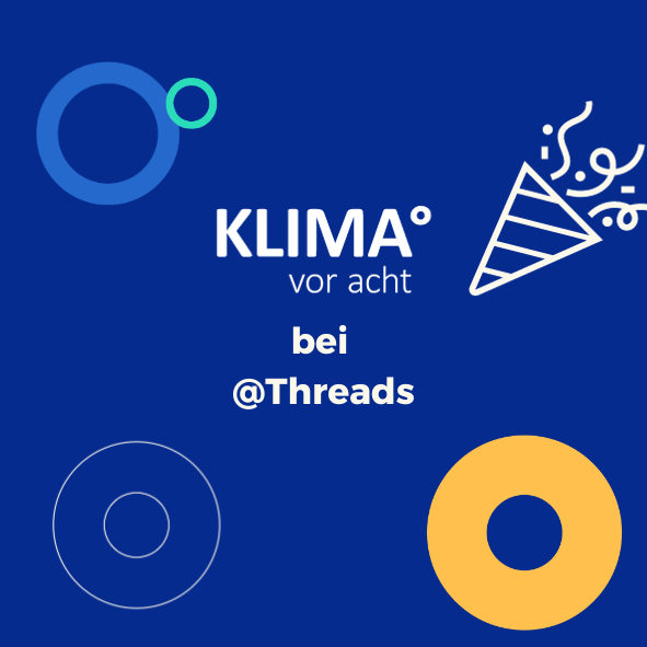 📣 Folgt uns jetzt auch auf Threads unter @klimavoracht! 👥 #MedienKlimaKrise #KlimaVor8 #PrimeTimefürsKlima #Threads