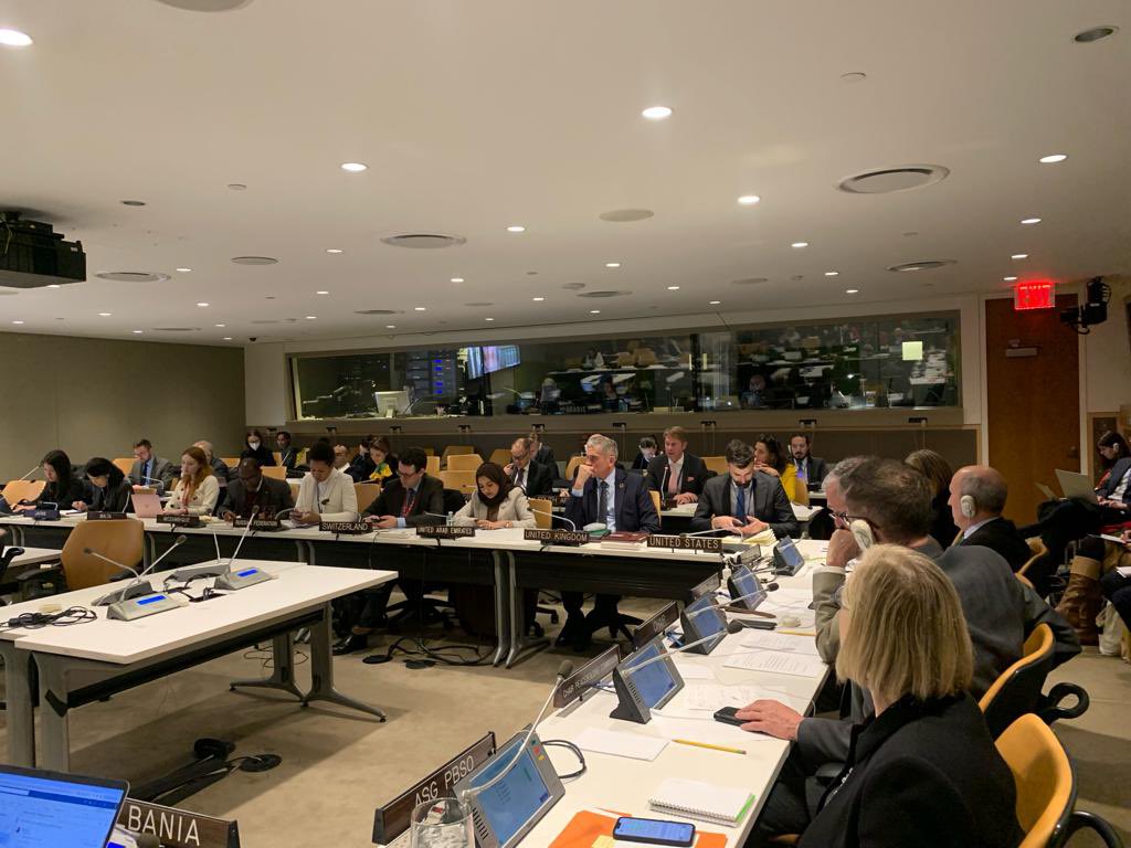 The @UNPeacebuilding Commission is uniquely positioned to support the UNSC w context specific advice anchored in the nexus between peace & security, development & human rights. 🇸🇪🇩🇰🇫🇮🇮🇸🇳🇴 Statement @ Arria Meeting on Coop between UNSC & PBC