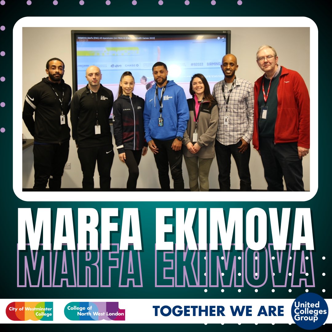 CNWL1's tweet image. United Colleges Group were delighted to welcome back gymnastics star, Marfa Ekimova, for a special guest speaker event.

In a wide-ranging and inspiring interview, Marfa spoke about her journey at UCG along with her journey to the top in her chosen sport.

#Sport #StudySport