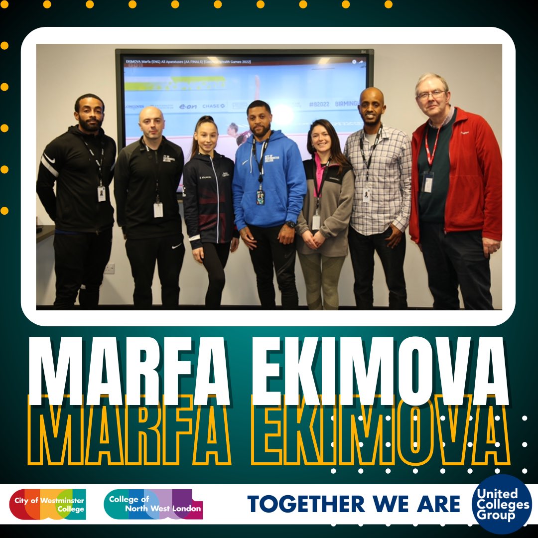 citywestcollege's tweet image. United Colleges Group were delighted to welcome back gymnastics star, Marfa Ekimova, for a special guest speaker event.

In a wide-ranging and inspiring interview, Marfa spoke about her journey at CWC along with her journey to the top in her chosen sport.

#Sport #StudySport
