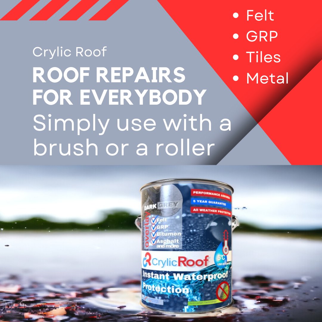 🌧️🔧🏠 Looking for a quick fix to protect your roof from leaks, even in damp conditions? Look no further! Introducing our revolutionary 🎨 acrylic roof repair paint, your ultimate solution for instant leak protection! 🏞️☔️

 resiroofgrp.co.uk/liquid-roof-re…