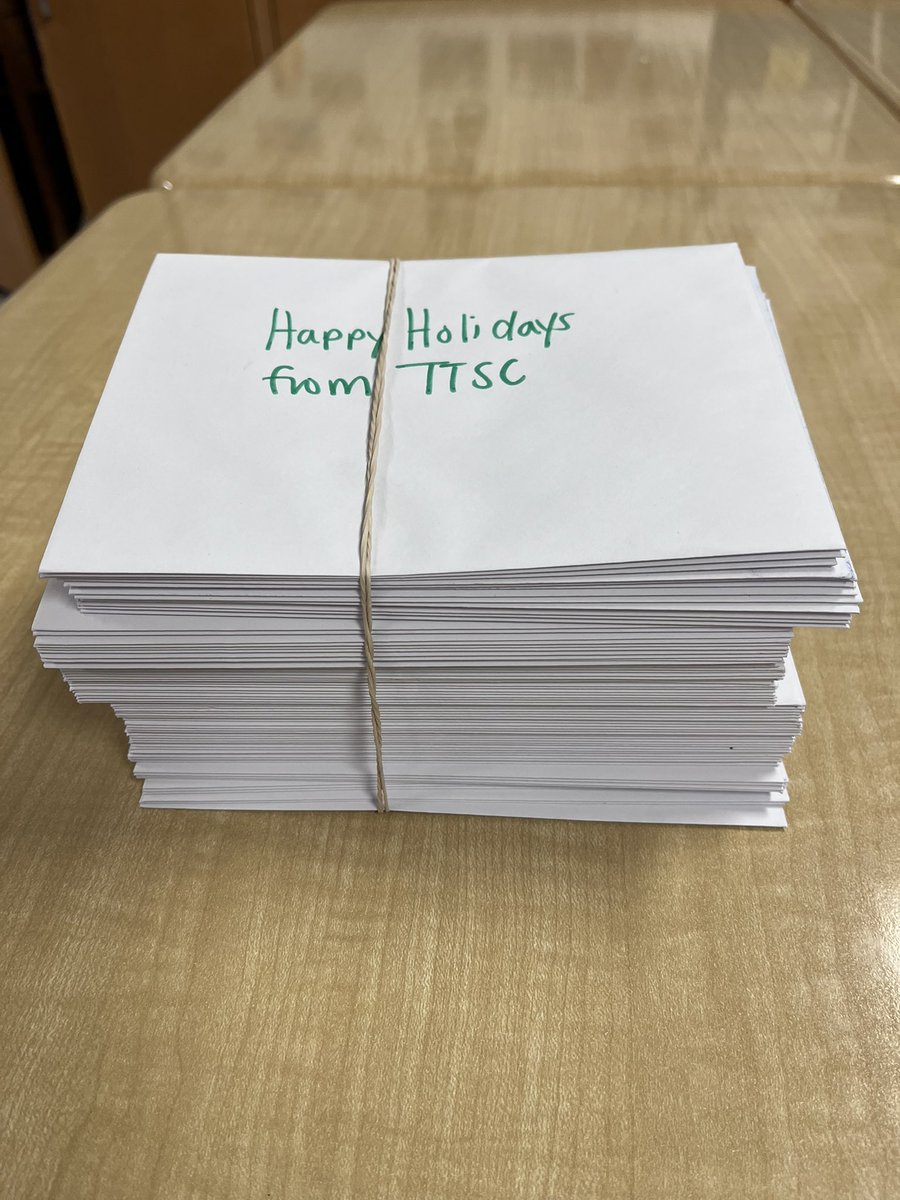 Just dropped off over 80 holiday cards  for the residents of Tranquility Place Retirement Home lovingly made by the students of TTSC <a href="/GEDSB/">Grand Erie District School Board</a> <a href="/DrBrochu/">Yvan Brochu</a>