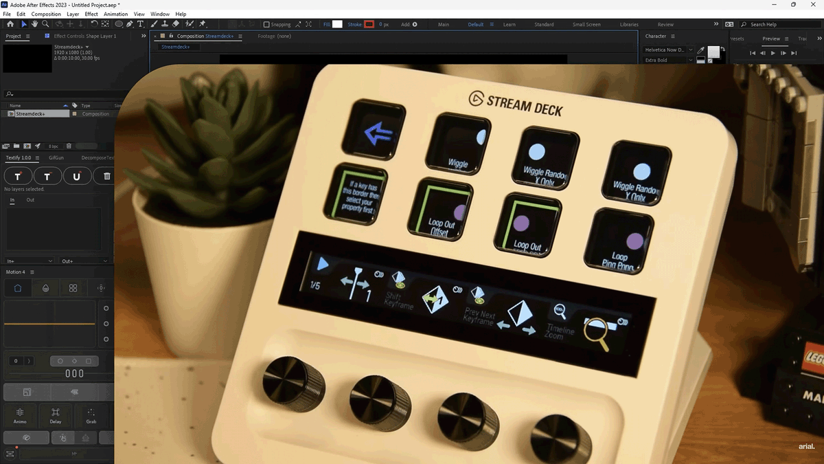 Really nice video breakdown by @arialfx of the @elgato Stream Deck + device prominently featuring our After Effects Pro Toolkit youtu.be/PzYwvhW_CM4?si… Our toolkit sideshowfx.net/ae-pro-stream-… #streamdeck #aftereffects @AdobeAE @elgatoES @elgatoDE