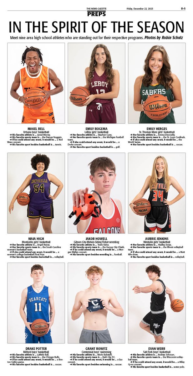 News-Gazette Preps (@ngpreps) on Twitter photo Area athletes from <a href="/athleticsurbana/">Urbana Athletics</a>, <a href="/LeRoyAthletics/">Panther Sports</a>, <a href="/stmladysabers/">STM Lady Sabers Basketball</a>, <a href="/SagesGBB/">Monticello MS Girls Basketball</a>, <a href="/GCMSUnit5/">GCMS School District</a> / <a href="/FisherBunnies/">Fisher Schools</a>, <a href="/WestvilleTigers/">Westville Tigers</a>, <a href="/Milford_HS/">Milford High School</a>, <a href="/CHAR_GERS/">Centennial Athletics</a> and @SaltFork_AD will be featured on a full page in Friday's <a href="/news_gazette/">The News-Gazette</a> Area athletes from <a href="/athleticsurbana/">Urbana Athletics</a>, <a href="/LeRoyAthletics/">Panther Sports</a>, <a href="/stmladysabers/">STM Lady Sabers Basketball</a>, <a href="/SagesGBB/">Monticello MS Girls Basketball</a>, <a href="/GCMSUnit5/">GCMS School District</a> / <a href="/FisherBunnies/">Fisher Schools</a>, <a href="/WestvilleTigers/">Westville Tigers</a>, <a href="/Milford_HS/">Milford High School</a>, <a href="/CHAR_GERS/">Centennial Athletics</a> and @SaltFork_AD will be featured on a full page in Friday's <a href="/news_gazette/">The News-Gazette</a>