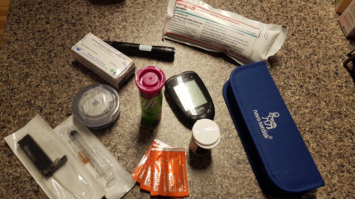 When they get ill you double check your #type1diabetes toolkit. Get better before Santa comes my girl 😕
