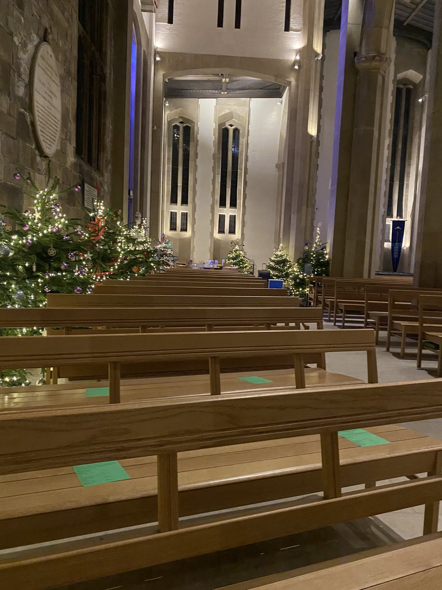 Feeling v Christmassy this evening. <a href="/GrimethorpeBand/">Grimethorpe Colliery Band</a> at Sheffield Cathedral. It’s officially the start of Christmas for me! And only one day of term left…