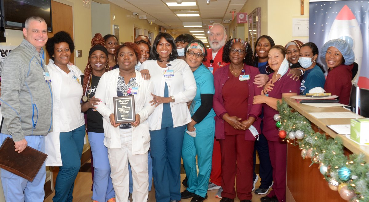 Kudos to Sandia-Mezadieu-Roberts, our remarkable Charge Nurse on 4 South, recognized for clinical leadership excellence! Since 2003, her commitment to healthcare shines. 💙 

#HolyCross #HolyCrossHealth #TrinityHealth #HealthCare #Hospital #Nurse #Nursing #SouthFlorida