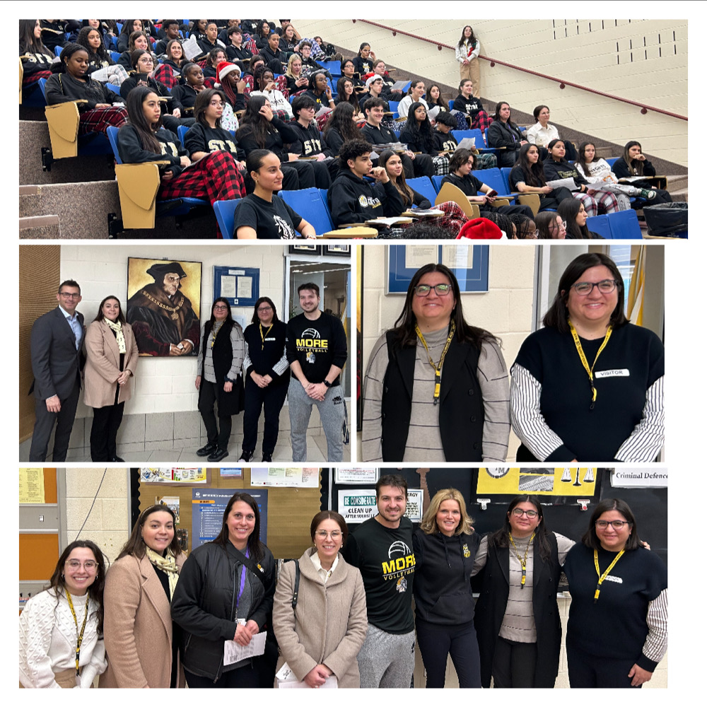 HWCDSB's tweet image. A flavourful dose of jurisprudence took center stage @stmcss as STM Alumni and Hamilton-based Criminal Defence Lawyers, delivered at Lunchtime Law School bit.ly/3RwsFMU #lunchtimelawschool #alumnigivingback