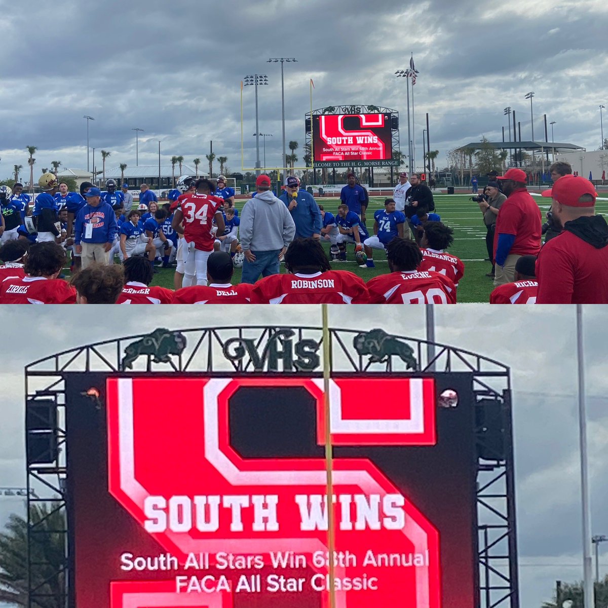 It was truly an honor to serve as the head coach of team South in the 68th Annual Florida Athletic Coaches Association (FACA) North vs South All-Star Classic. South 28 North 20