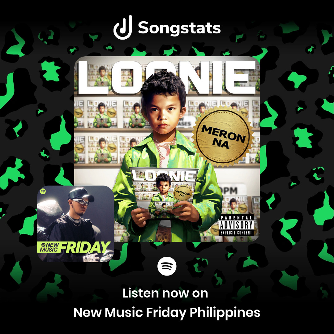 @loonieversal Boom! Your track 'Pamanggulo' got added to the editorial playlist 'New Music Friday Philippines' with over 691K Followers on Spotify!