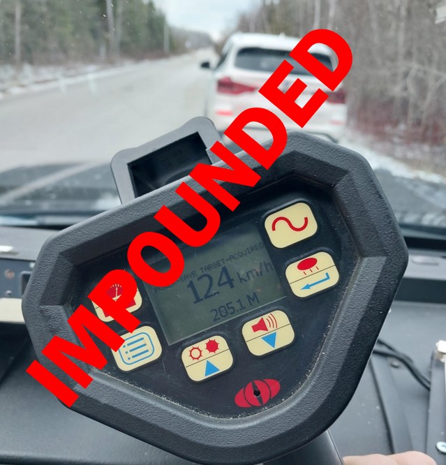 #SilverLakeRoad in #SouthBrucePeninsula is known for drivers travelling over the 60km/hr speed limit.  This 57-year-old driver from learned the hard way as the driver was travelling over 120km/hr in a 60 km/hr zone. ^kl #30daylicencesuspension #7dayimpound #GreyBruceOPP