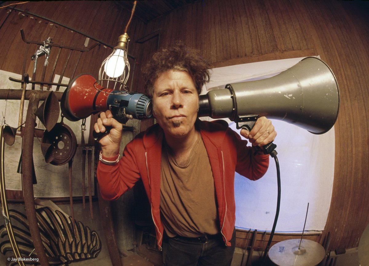 "All hardware items must be admired for their sonic properties: pitchforks, egg beaters, crowbars, fireplace grates, shovels, anvils, rebars, trash cans - the list goes on and on and they're all waiting to be played."

#tomwaits #bonemachine #earthdiedscreaming