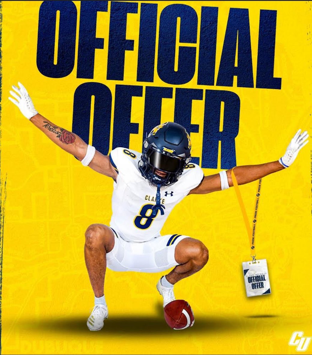 Eric White (@eric2white) on Twitter photo After a great conversation with <a href="/CoachHicksCU/">Adam Hicks</a> , I’m blessed to say I’ve received my first offer from Clarke University #GoLions After a great conversation with <a href="/CoachHicksCU/">Adam Hicks</a> , I’m blessed to say I’ve received my first offer from Clarke University #GoLions