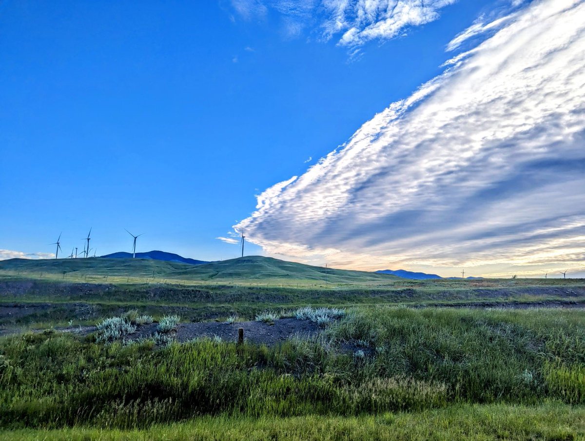Sagebrush, sun, and South Peak clean energy at our central Montana wind project. Beyond the beauty, South Peak has an 80-megawatt renewable energy capacity to power about 35,000 homes!