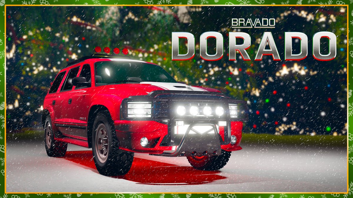 Bravado prides themselves on creating the boldest, brashest, and baddest cars on the market. Their latest is no different. Introducing the new Bravado Dorado (SUV), now in GTA Online at Southern San Andreas Super Autos and on display at the PDM Showroom: rsg.ms/8d94a9a