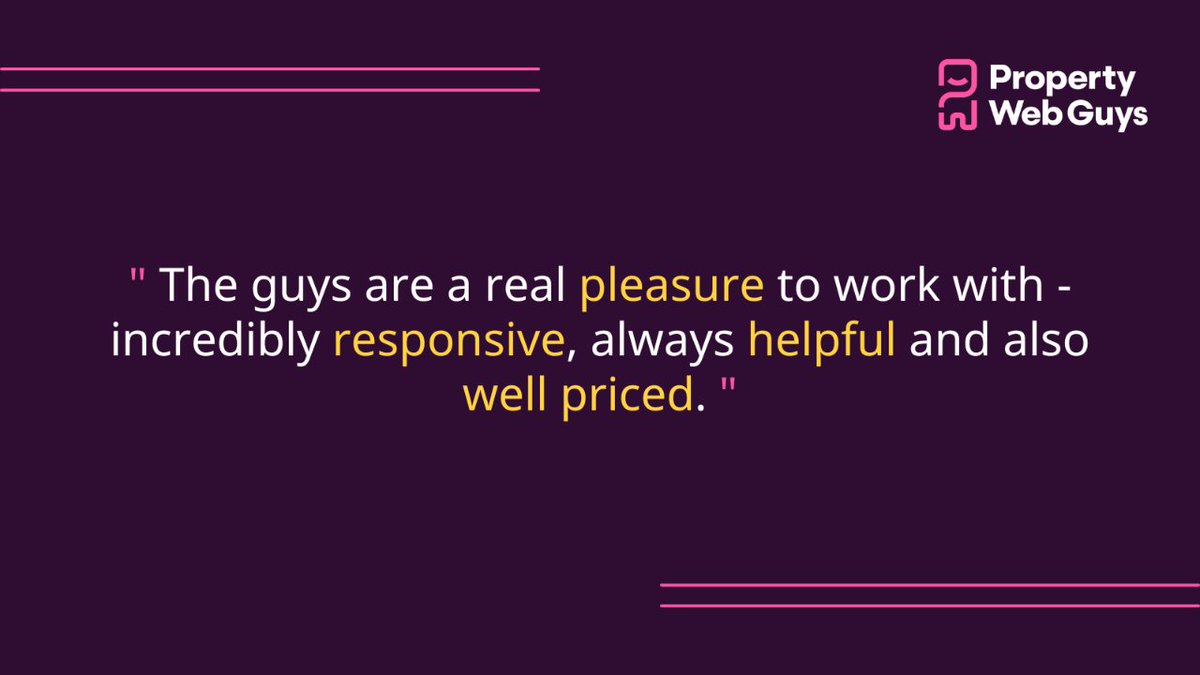 "The guys are a real pleasure to work with - incredibly responsive, always helpful and also well priced." We love this five star Google review! ❤️