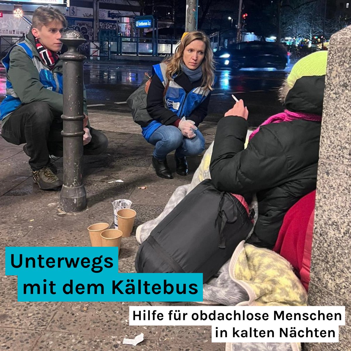 Für Obdachlose können kalte Temperaturen schnell zur Gefahr werden. Um ihnen zu helfen sind Ehrenamtliche der Berliner Stadtmission nachts mit Bussen unterwegs. Sie bieten warmes Essen & leisten Hilfestellung. Gestern war ich mit Heidi & Ruben auf Tour durch  Berlin.