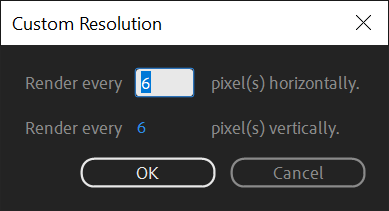{ motion design } Anyone tired of how slow After Effects is when previewing really big comps?

I hate to say it but you're probably doing it wrong 🤓

Set your Resolution to CUSTOM – most people set it to AUTO &amp; never touch it again.

Try working with 6x6 here in the UI.