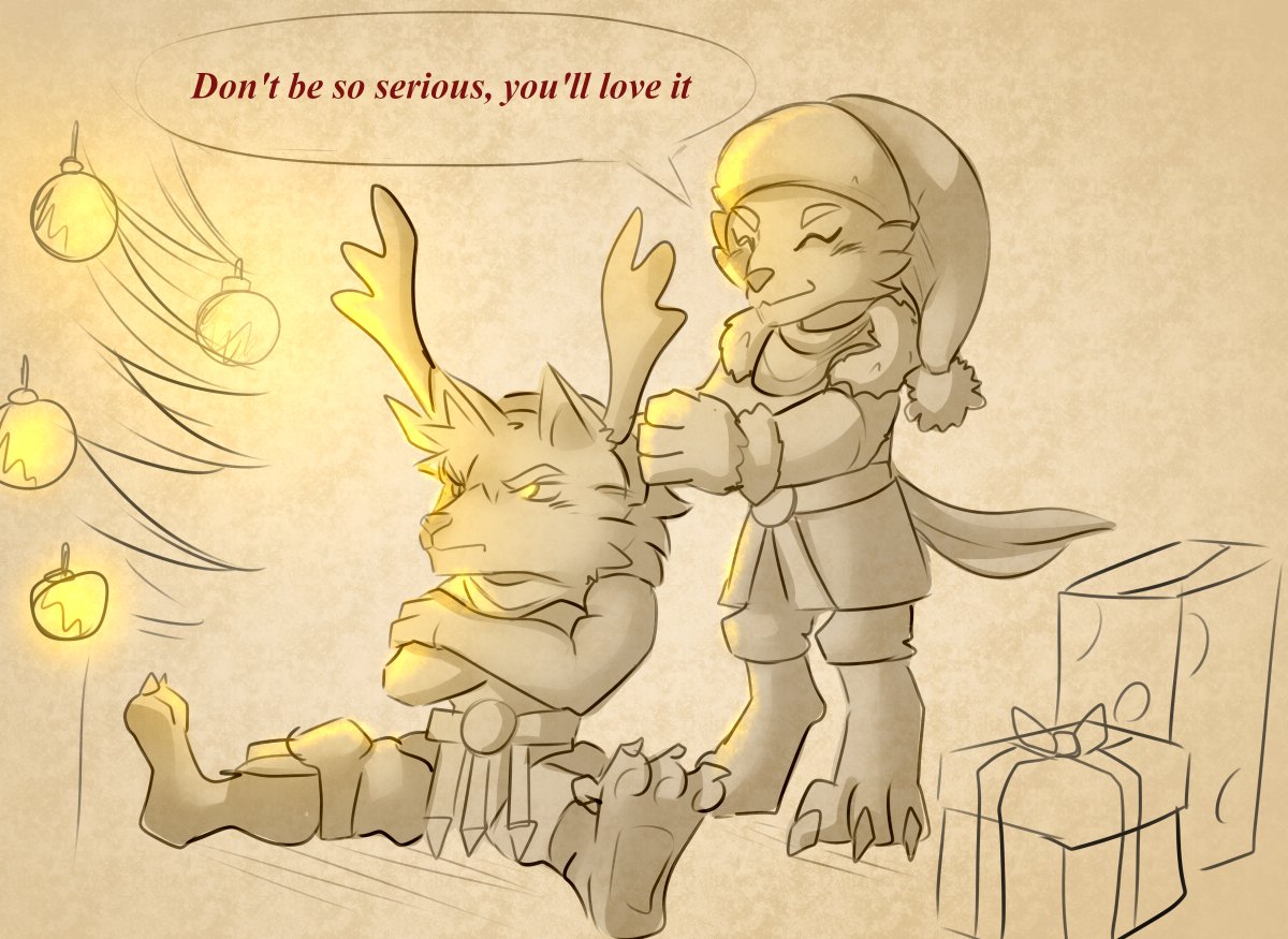 Rein and Stenmere wish you a Happy Holiday ^-^ ✨❄️✨