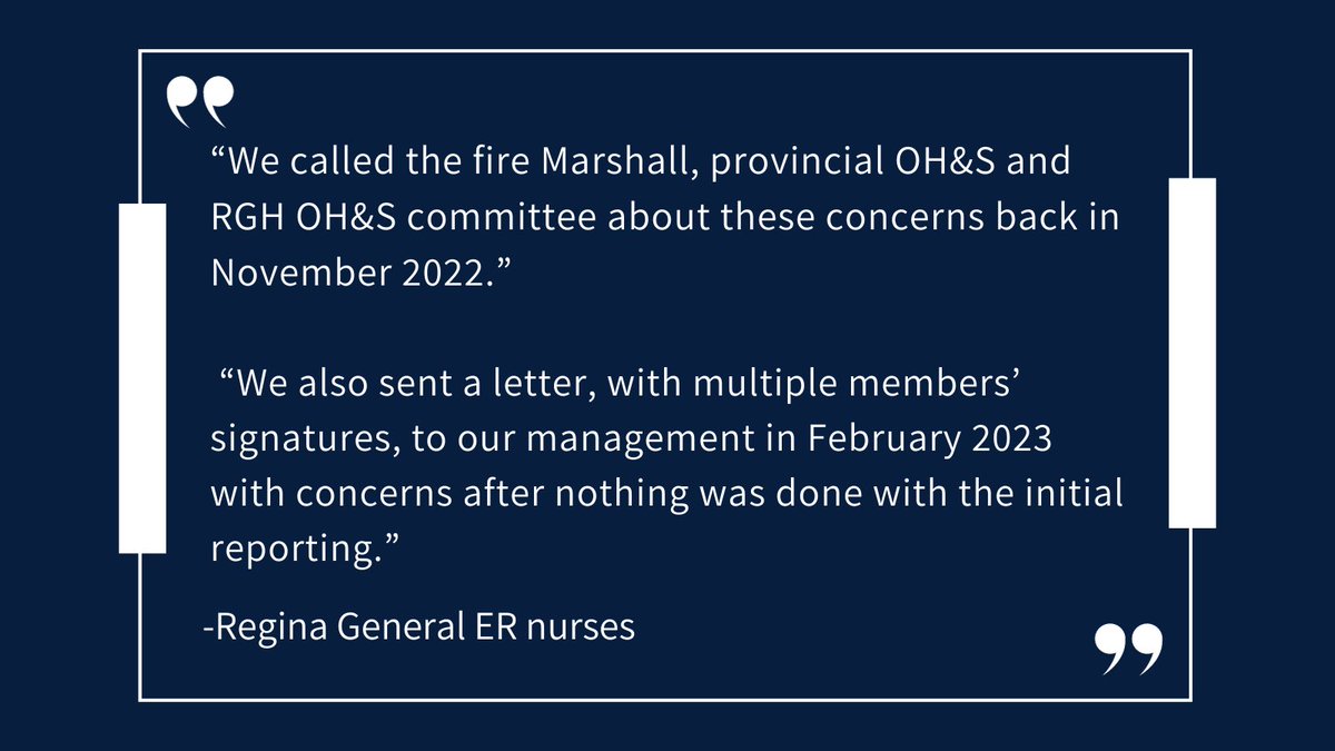 Why does it take an internal memo leak for action when registered nurses and health teams at the Regina General Hospital emergency department have been calling to protect patients for over a year? A few quotes from the frontline of the ER …. #skpoli