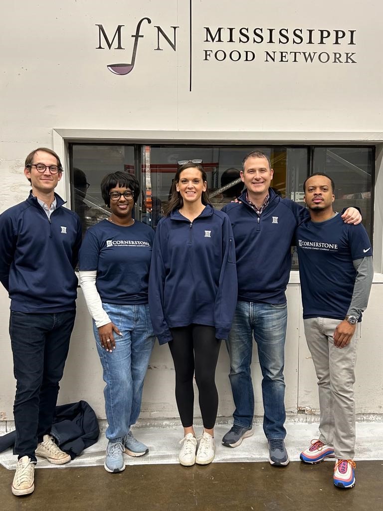 Our Jackson team is closing out the year giving back to their community through service at <a href="/MSFoodNet/">MS Food Network</a>, where they packed 350 bags of food for students across the state. Thankful for our team and their continued commitment to Cornerstone's Service Initiative!
