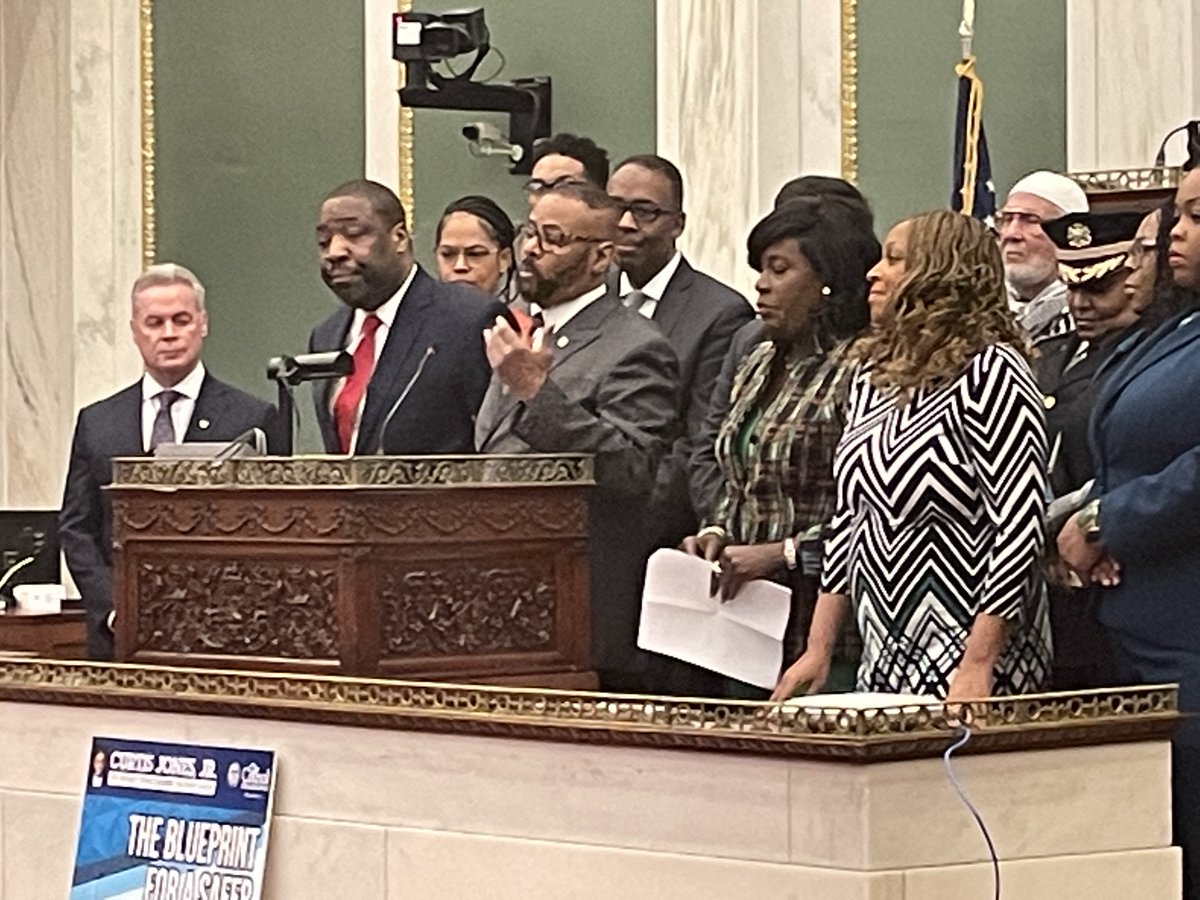 Today <a href="/Mr_4thDistrict/">Councilmember Curtis Jones Jr.</a> presented The Blueprint for a Safer Philadelphia to Mayor-elect Cherelle Parker. JEVS is a committed stakeholder in these efforts &amp; ready to do what it takes to improve lives of Philadelphians.