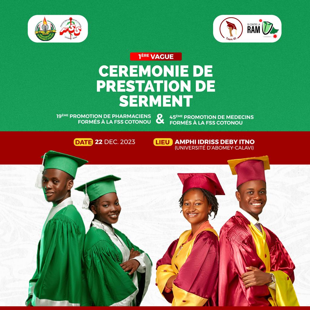 dejinnin's tweet image. Médecins et pharmaciens @fssuac dans le starting-blocks à l'amphithéâtre Idriss Deby @uacbenin @viviane_oke @ApprentiDoto Félicitations et gratitudes @gouvbenin @BeninPress