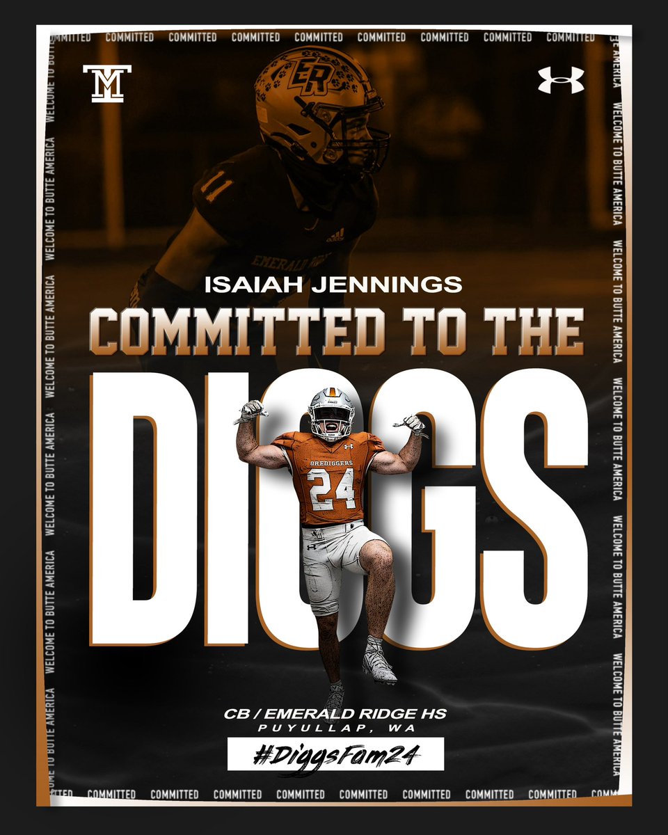 Isaiah “Zay” Jennings (@isaiah2official) on Twitter photo After long talks with my family and God, i’d like to announce my commitment to <a href="/MonTechFootball/">Montana Tech Football</a> !! #Family #CountOnMe #DiggsFam24⚒️ <a href="/AdamSchakel21/">Adam Schakel</a> <a href="/JagNationFB/">Emerald Ridge Football</a> <a href="/RegJones20/">Reggie Jones</a> <a href="/CoachKyleSamson/">Kyle Samson</a> <a href="/CoachMagana/">Coach Magaña</a> <a href="/CoachThatcher/">Dan Thatcher</a> <a href="/KodyTorgerson/">Coach Kody Torgerson</a> <a href="/CoachAndersonMT/">Khalin Anderson</a> After long talks with my family and God, i’d like to announce my commitment to <a href="/MonTechFootball/">Montana Tech Football</a> !! #Family #CountOnMe #DiggsFam24⚒️ <a href="/AdamSchakel21/">Adam Schakel</a> <a href="/JagNationFB/">Emerald Ridge Football</a> <a href="/RegJones20/">Reggie Jones</a> <a href="/CoachKyleSamson/">Kyle Samson</a> <a href="/CoachMagana/">Coach Magaña</a> <a href="/CoachThatcher/">Dan Thatcher</a> <a href="/KodyTorgerson/">Coach Kody Torgerson</a> <a href="/CoachAndersonMT/">Khalin Anderson</a>
