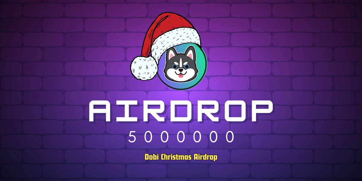 DobiOnSolana's tweet image. $DOBI CHRISTMAS AIRDROP 💥

🔥Follow  @DobiOnSolana

 ♥️Like &amp;amp; RT 
✅Fill this : forms.gle/vtRQSuPAmPHkhz…
👇Drop your #Solana address

⌛Distribution - Soon

#Bull #SolanaGiveaways #SOL #USDT #SolanaAirdrop #Airdrops #SolanaGiveaway #BTC    #Cryptocurency #Altseason
