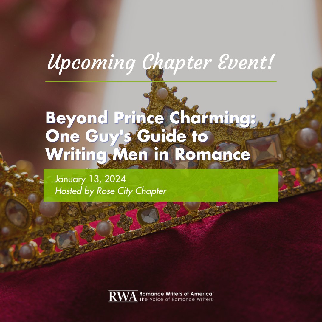 Check out this upcoming workshop hosted by the Rose City chapter! Visit rwa.org/chapterevents to register and view all the upcoming RWA chapter events offered. #romancewriters #rwa #romancewritersofamerica #americanromancewriters #writersofamerica #romanceauthor #romancenovel