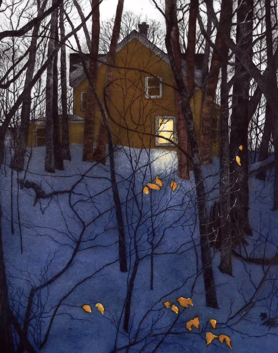 All the very best of holiday wishes to you and yours And Happy Solstice May the Light shine on you TWILIGHT by contemporary Canadian artist and friend Anna Syperek 🎨 @lisamyway