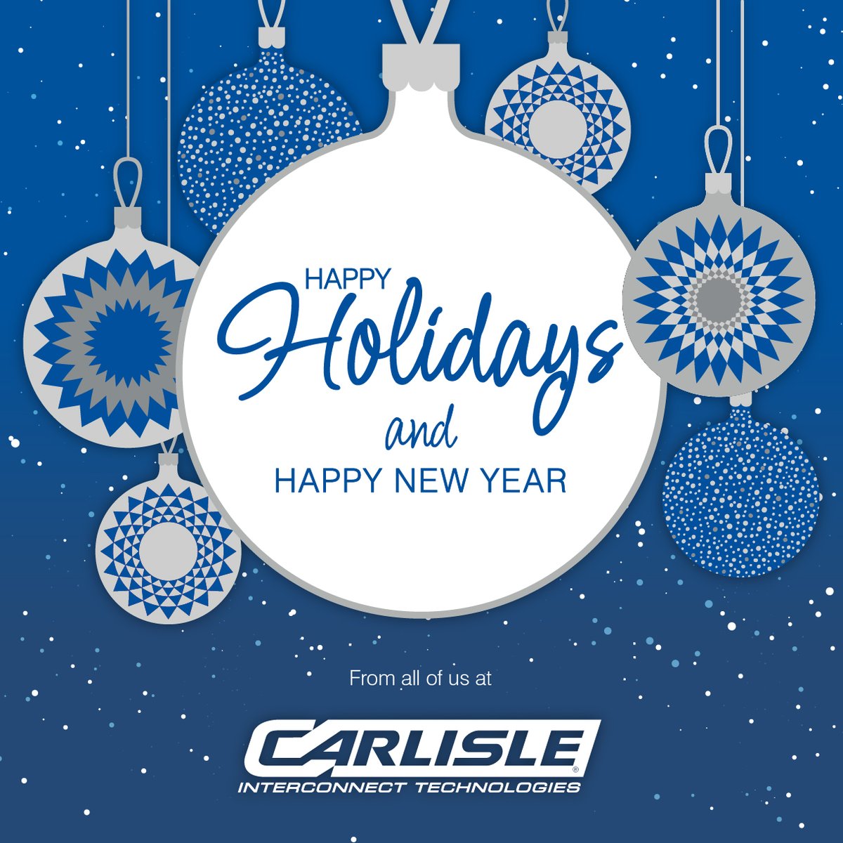 Happy holidays from our team to yours! Please note that we will be closed on Dec. 22, 25, 29, and Jan. 1.