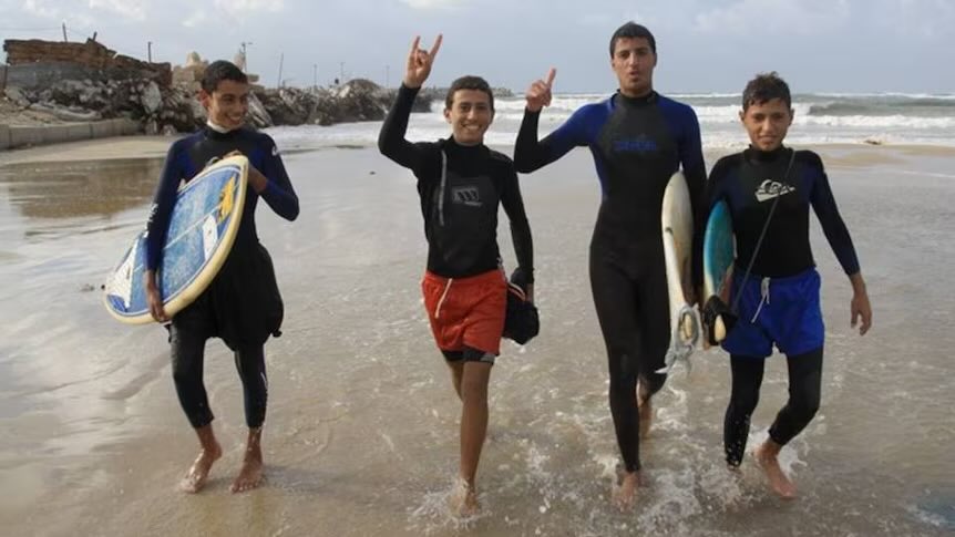 svhibe's tweet photo. False! Watch the film “Gaza Surf Club” by Philip Gnadt. Gaza had the largest surfing community in the mediterranean per capita before you turned it to ashes. https://t.co/sIb8tWQ4fc