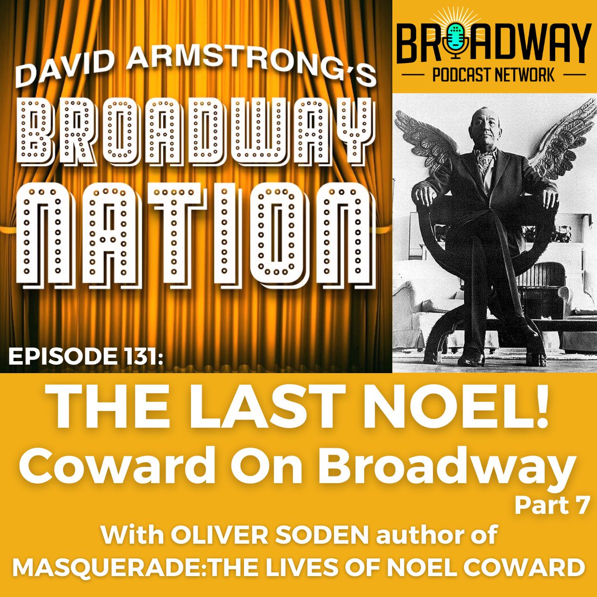 The 7th & final segment of my conversation with @OSoden regarding his remarkable book: MASQUERADE: THE LIVES OF NOEL COWARD explores the final chapters of both @NoelCowardSir 's life & this brilliant new biography. @BwayPodNetwork #noelcoward