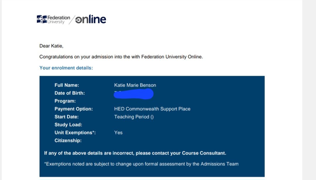 Heyy @cher I've been accepted into uni to study again, I'm so excited!