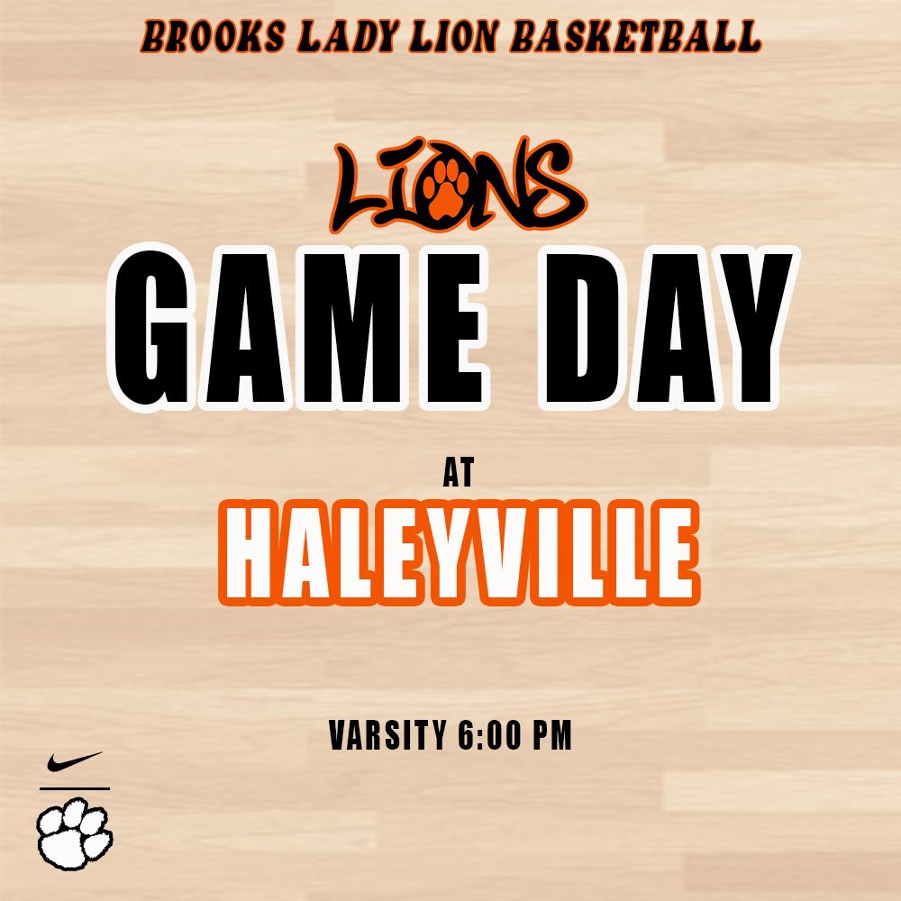 Brooks Lady Lions Basketball (@lionsbrooks) on Twitter photo 🚨IT’S GAME DAY🚨 Your <a href="/LionsBrooks/">Brooks Lady Lions Basketball</a> travel to <a href="/HHS_Hoops_/">Haleyville Hoops</a> TODAY! We need everyone to turn out & get loud! <a href="/bhsloudcrowd/">BHS Loud Crowd</a> <a href="/recruitBROOKS/">#recruitBROOKS</a> #gameday🏀 🚨IT’S GAME DAY🚨 Your <a href="/LionsBrooks/">Brooks Lady Lions Basketball</a> travel to <a href="/HHS_Hoops_/">Haleyville Hoops</a> TODAY! We need everyone to turn out & get loud! <a href="/bhsloudcrowd/">BHS Loud Crowd</a> <a href="/recruitBROOKS/">#recruitBROOKS</a> #gameday🏀